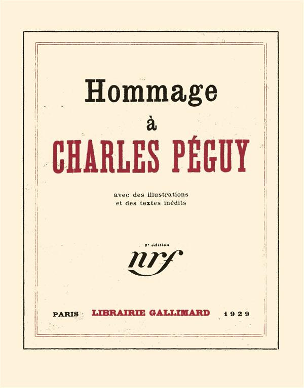 Hommage à Charles Péguy