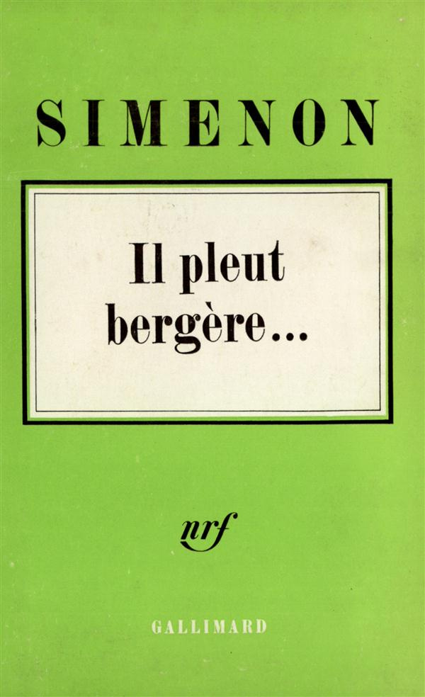 Il pleut bergère...