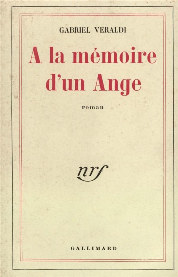 A LA MEMOIRE D'UN ANGE