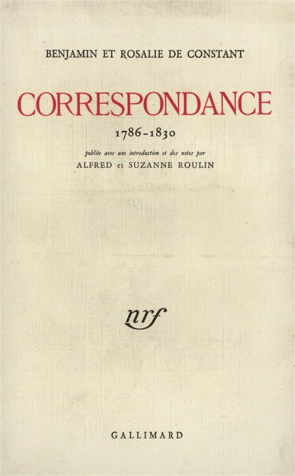 Correspondance (1786-1830)
