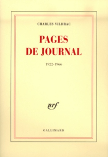 Pages de journal (1922-1966)