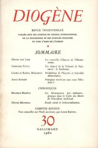 Diogène N° 30