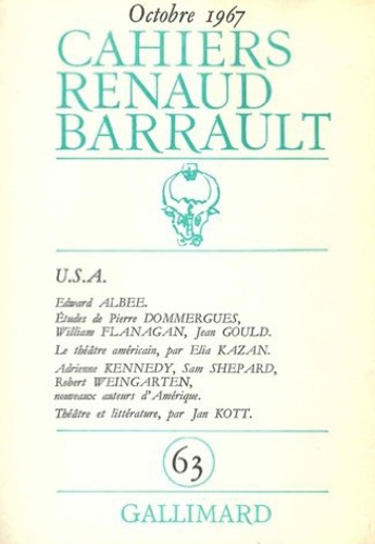CAHIERS RENAUD BARRAULT - U.S.A.