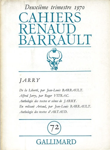 Cahiers Renaud-Barrault N° 72 : Jarry