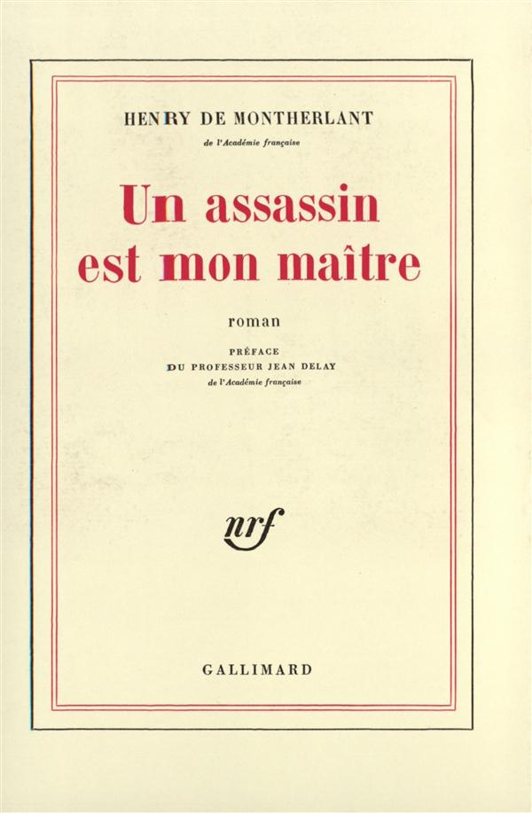 Un Assassin est mon maître