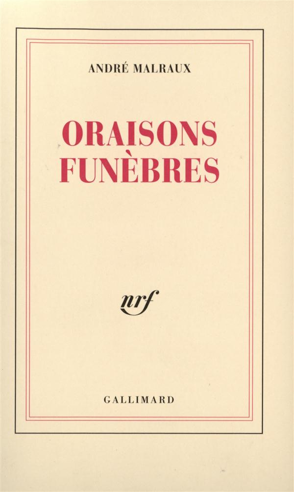 ORAISONS FUNEBRES