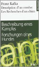 Description d'un combat Les recherches d'un chien . Edition bilingue français-allemand