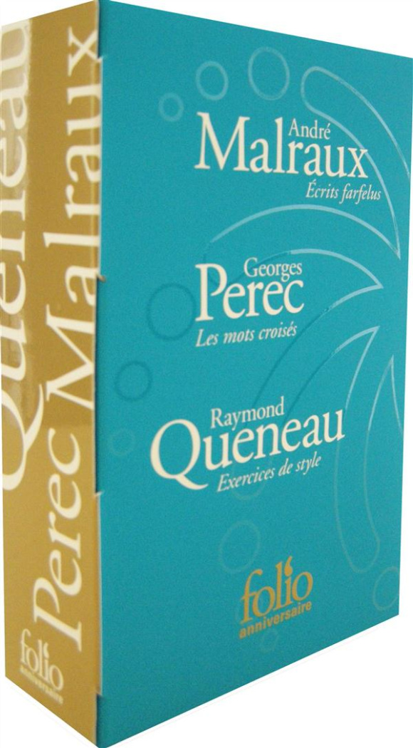 Coffret 40 ans Folio anniversaire. Réunit Exercices de style ; Ecrits farfelus ; Les mots croisés (3