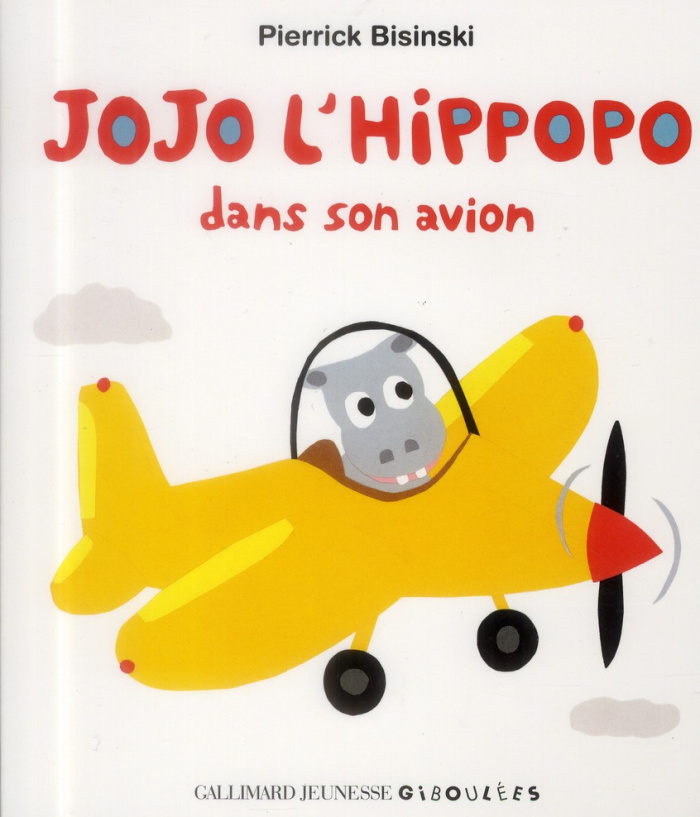 Jojo l'hippopo dans son avion
