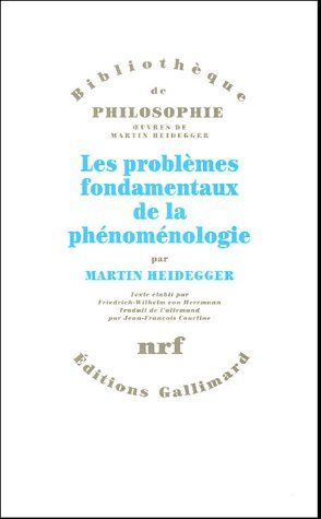 Les problèmes fondamentaux de la phénoménologie