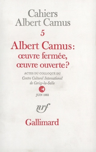 Albert Camus oeuvre N°5