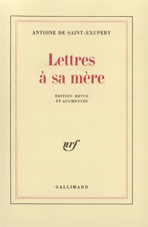 Lettres à sa mère