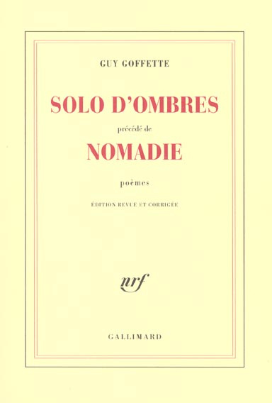 Solo d'ombres précédé de Nomadie