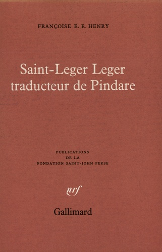 Saint-Leger Leger traducteur de Pindare