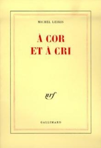 A cor et à cri