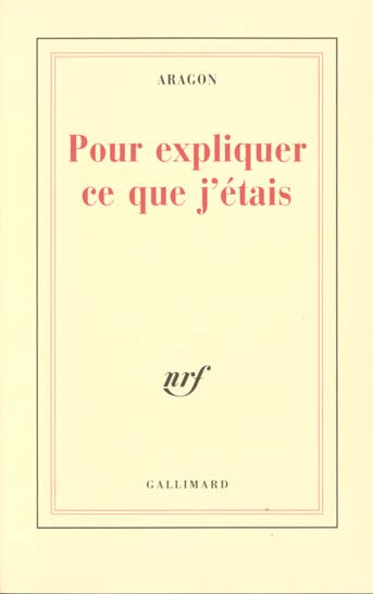 Pour expliquer ce que j'étais