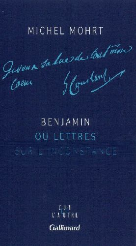 Benjamin ou Lettres sur l'inconstance