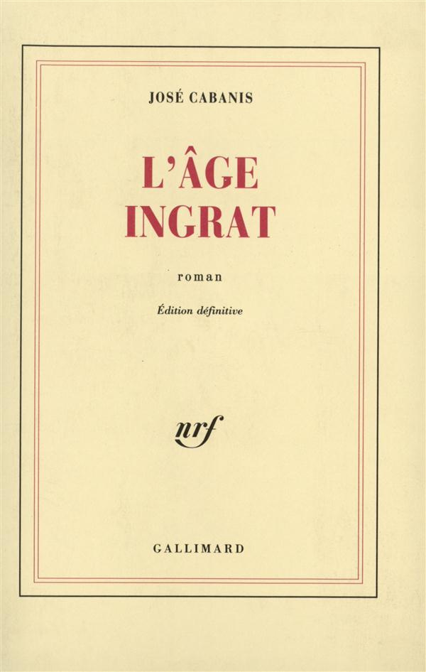 L'âge ingrat. Gilbert. L'auberge fameuse. Juliette. Le fils