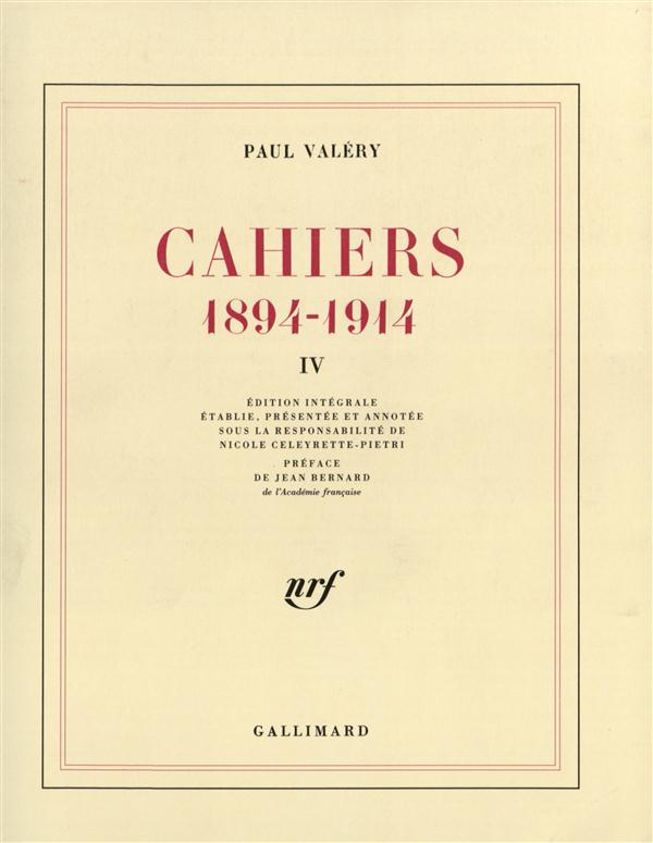 CAHIERS. Tome 4
