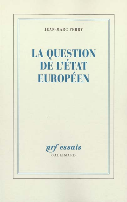La question de l'Etat européen