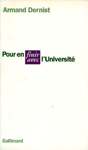 Pour en finir avec l'Université