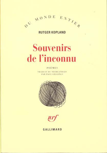 Souvenirs de l'inconnu. Poèmes