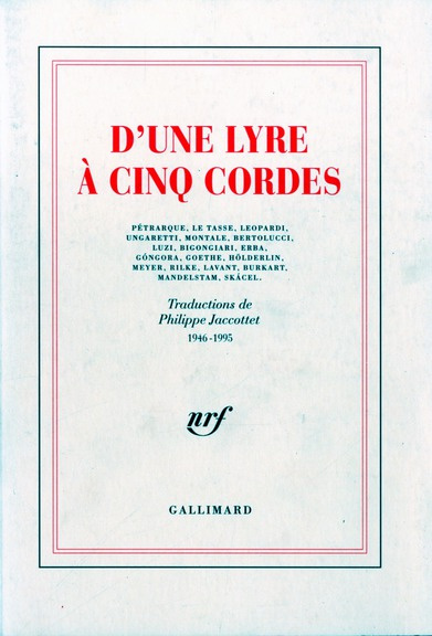 D'une lyre à cinq cordes