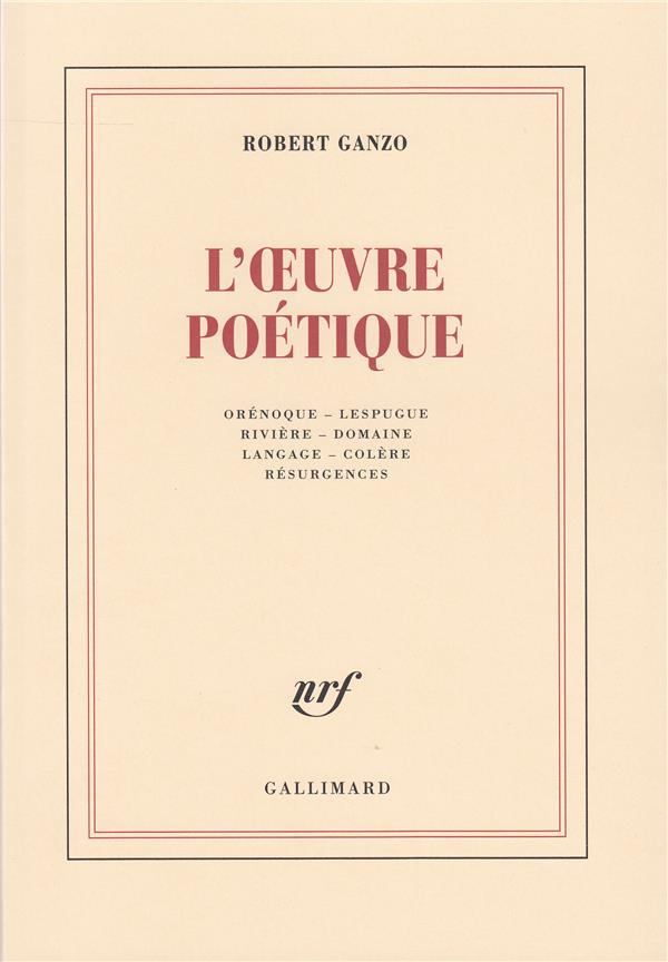 L'oeuvre poétique