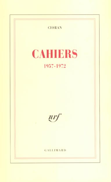 Cahiers. 1957-1972