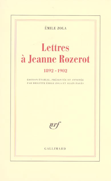 Lettres à Jeanne Rozerot . 1892-1902