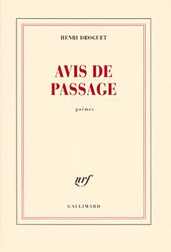 Avis de passage