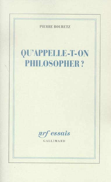 Qu'appelle-t-on philosopher ?