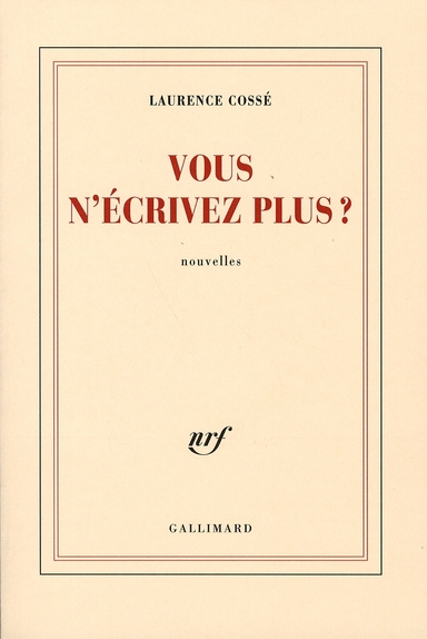 Vous n'écrivez plus ?