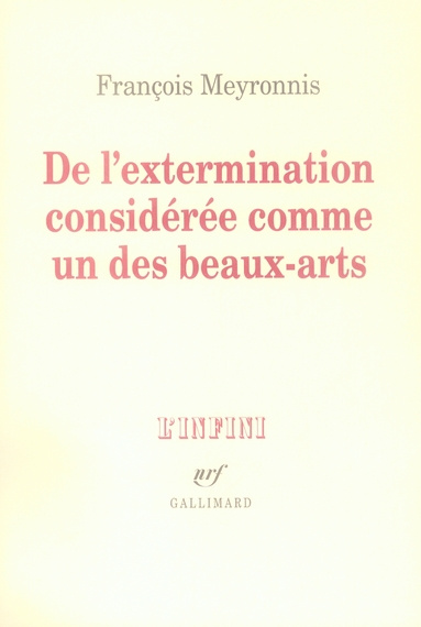 De l'extermination considérée comme un des beaux-arts