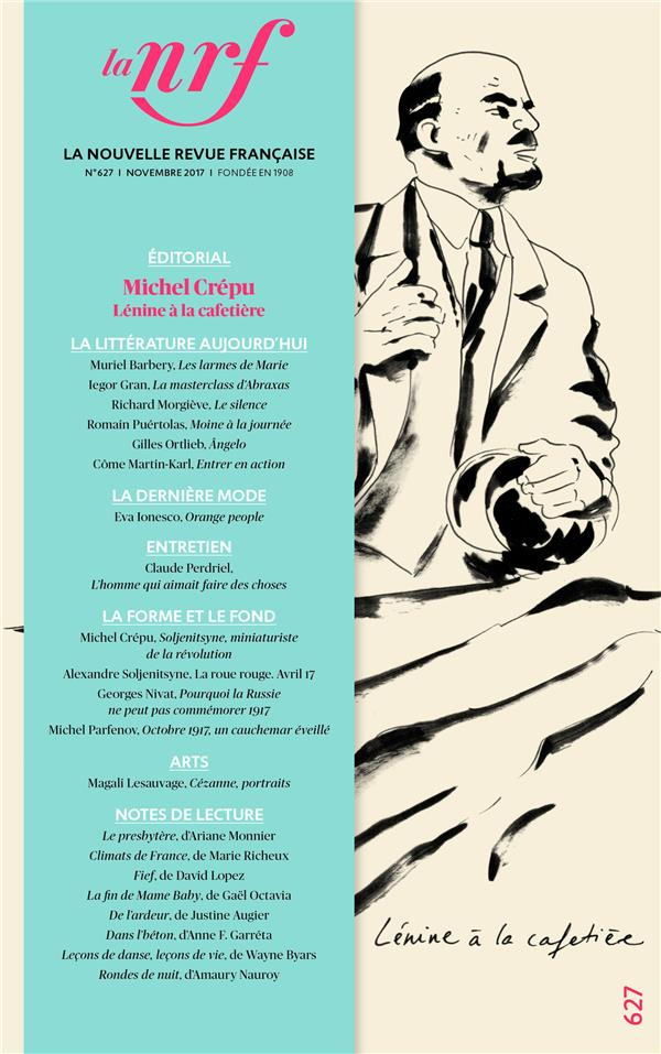 La Nouvelle Revue Française N° 627, novembre 2017
