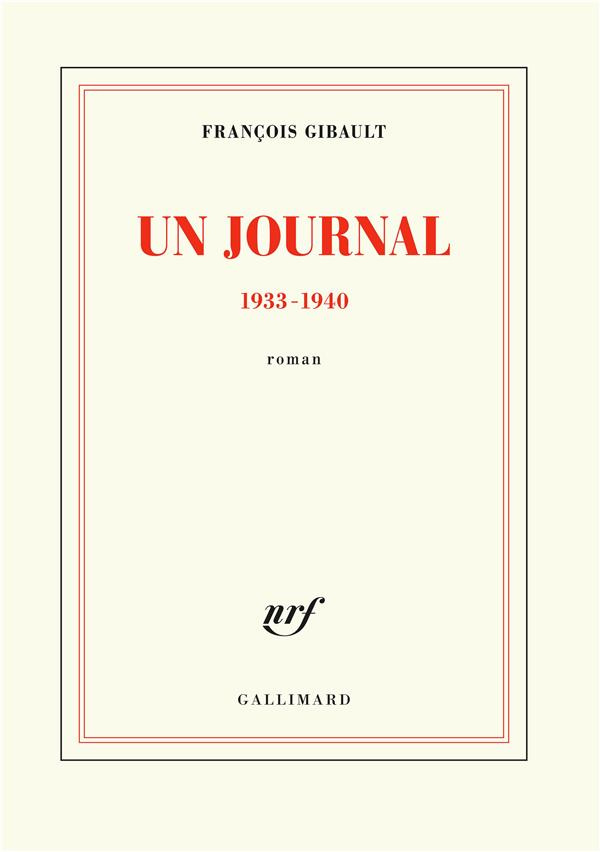 Un journal 1933-1940