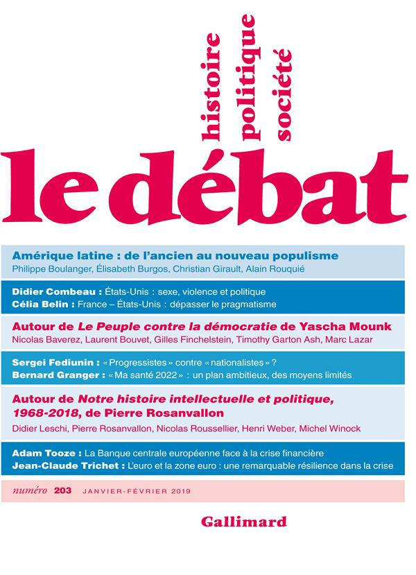 Le Débat N° 203, janvier-février 2019