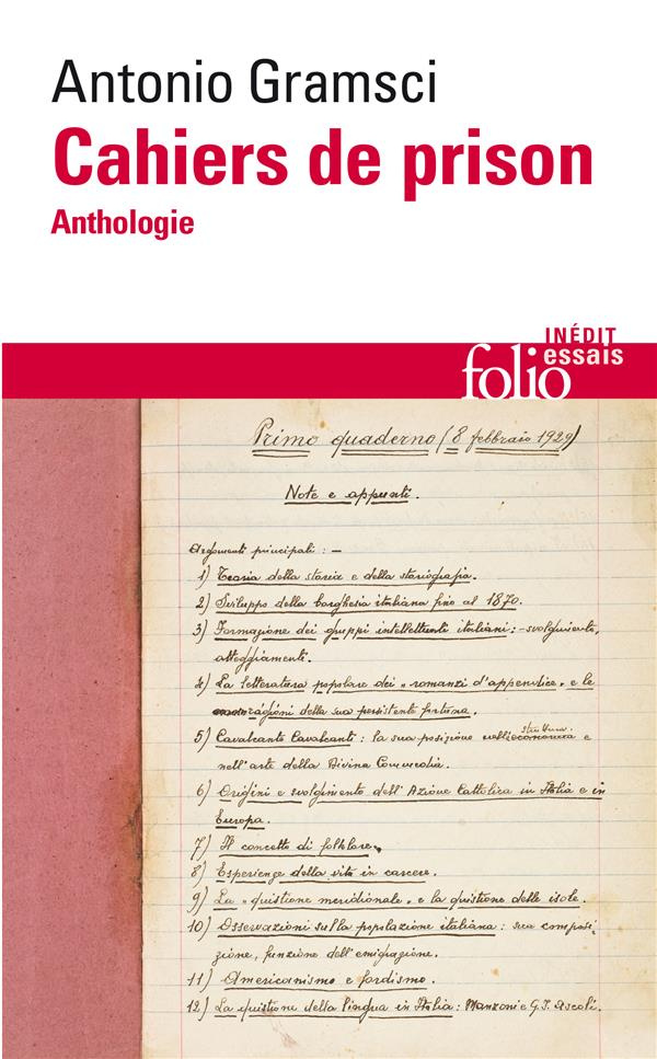 Cahiers de prison. Anthologie