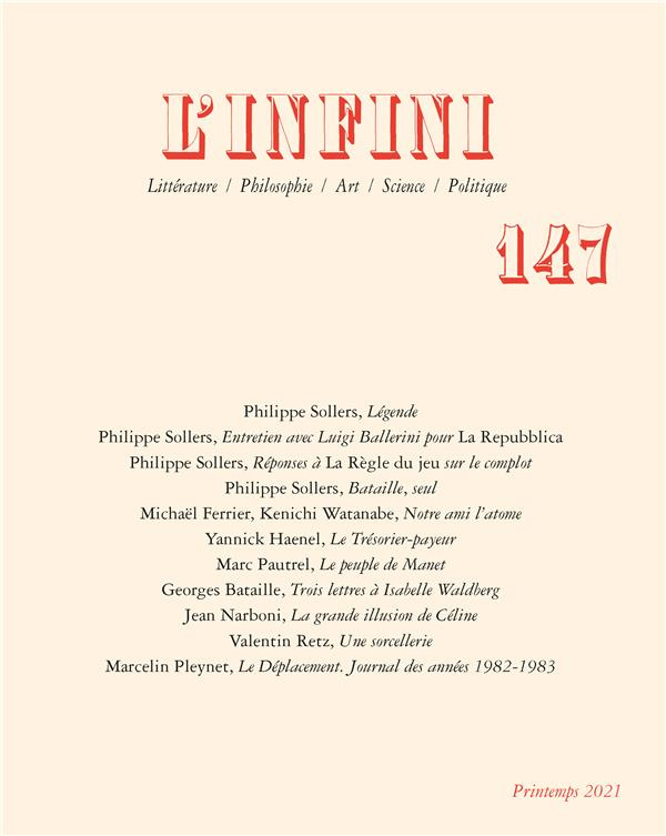 L'infini N° 147/2021
