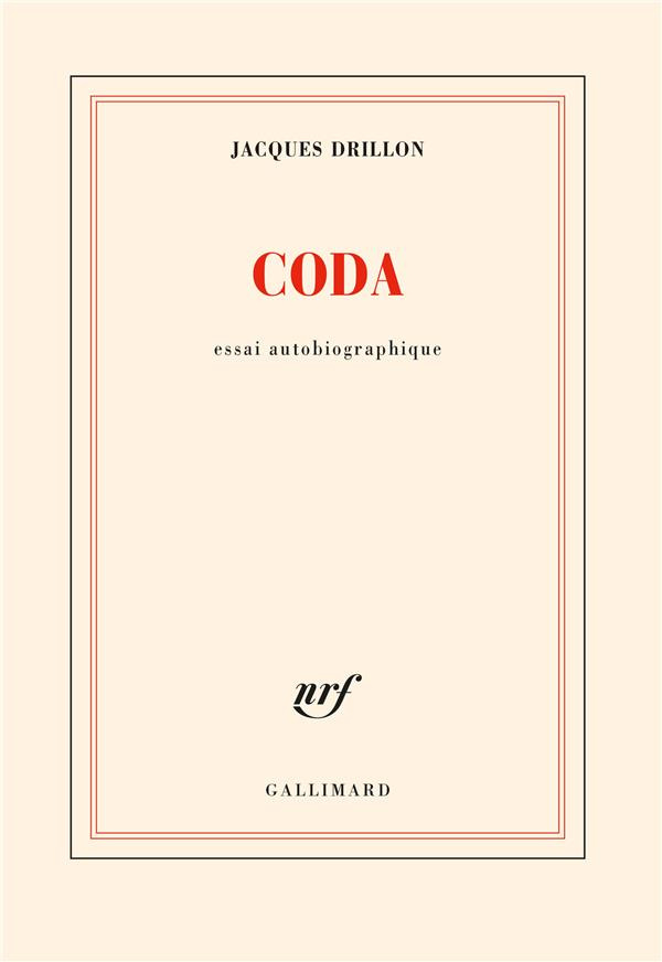 Coda. Essai autobiographique