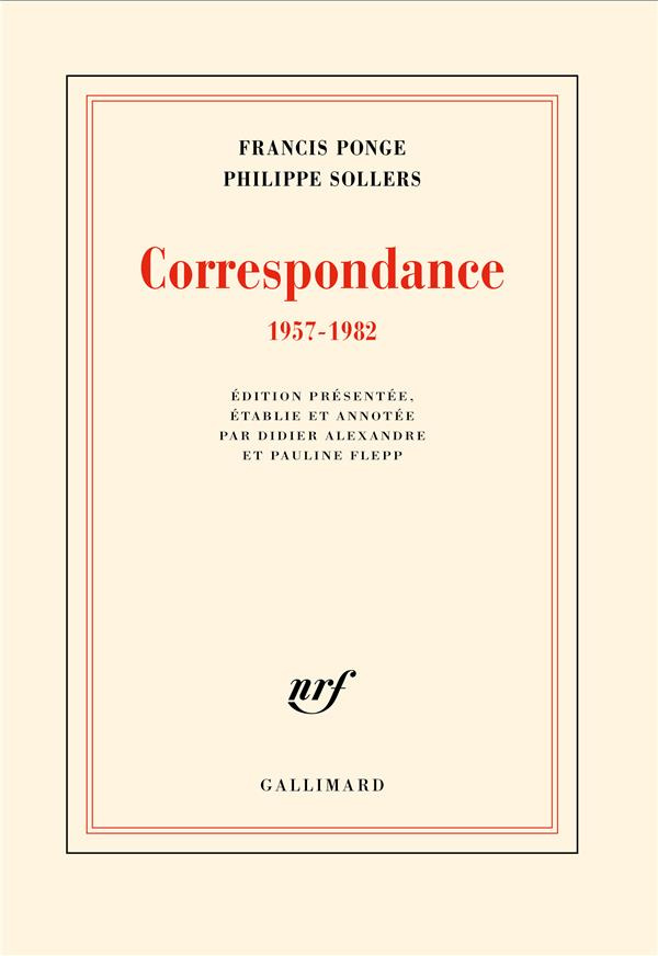 Correspondance. 1957-1982