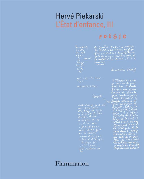 L'état d'enfance, III