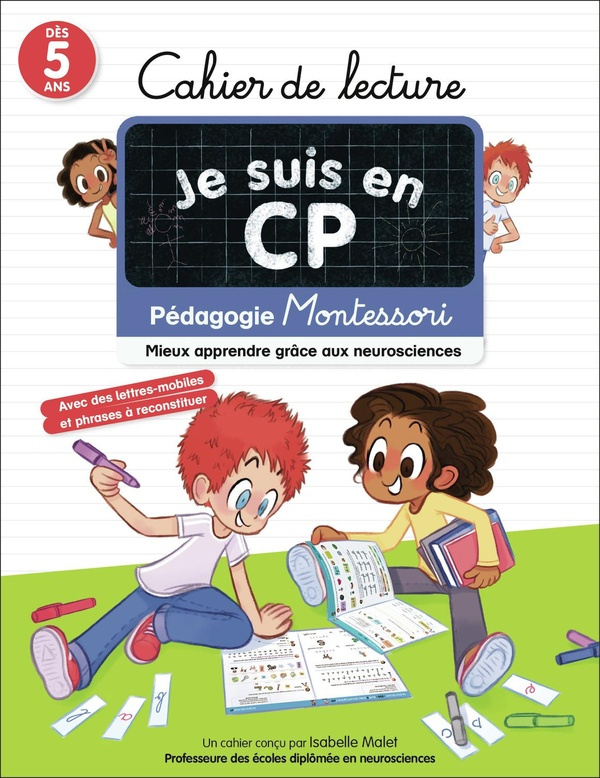 Cahier de lecture Je suis en CP. Pédagogie Montessori