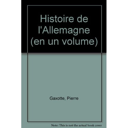HISTOIRE DE L'ALLEMAGNE