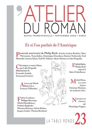 L'atelier du roman N° 23, Septembre 200 : Et si l'on parlait de l'Amérique