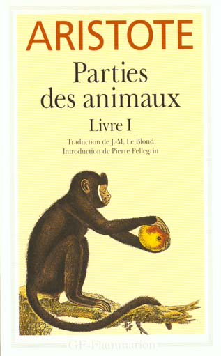 PARTIES DES ANIMAUX. Livre 1