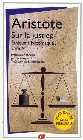 Sur la justice. Ethique à Nicomaque Livre V