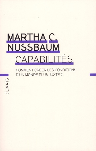Capabilités. Comment créer les conditions d'un monde plus juste ?