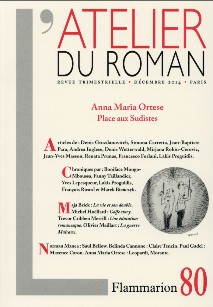 L'ATELIER DU ROMAN - ANNA MARIA ORTESE : PLACE AUX SUDISTES