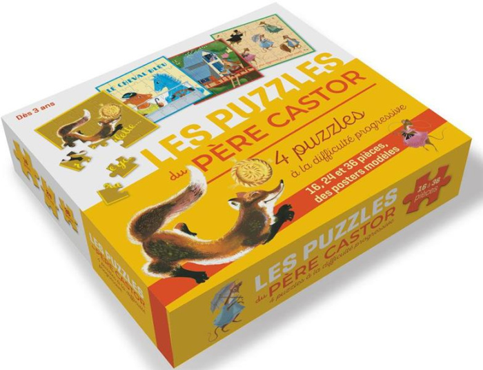 LES PUZZLES DU PERE CASTOR - 4 PUZZLES A LA DIFFICULTE PROGRESSIVE
